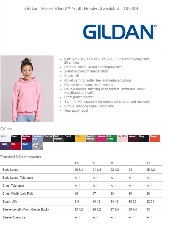 Bluejays HOODED SWEATSHIRT YOUTH