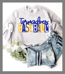 TC TORNADOES Crew Sweatshirt- JERZEES