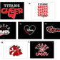 Titans Cheer Fan Gear Crew Sweatshirts