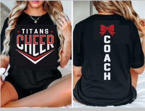 TITANS CHEER FRONT/ BACK COACH TEE