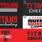 Titans Cheer Fan Gear Mens Short sleeve tee