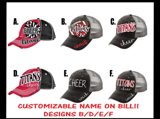 TITANS CHEER HAT