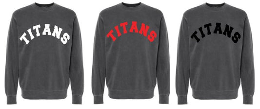TITANS VINTAGE VARSITY CREW SWEATSHIRT