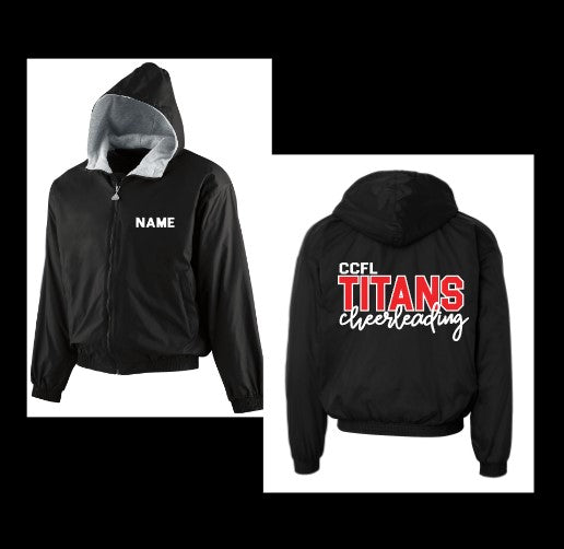 TITANS FLEECE LINED WARM UP JACKET