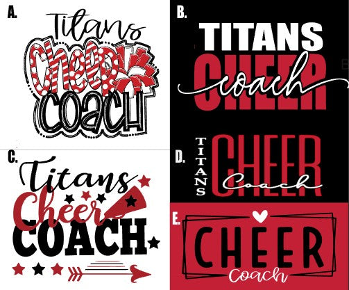 Titans Cheer Coach Gear Short sleeve tee Bella + Canvas Adult