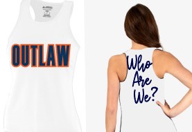 OUTLAW Who Are We Drifit Athletic Tank