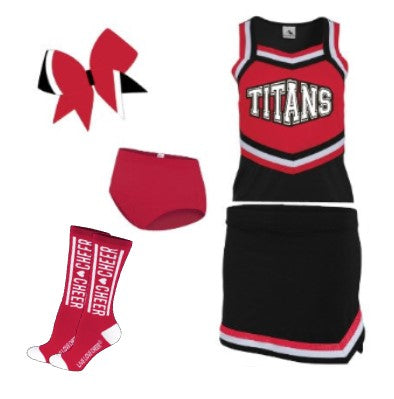 TITANS CHEER UNIFORM PACKAGE