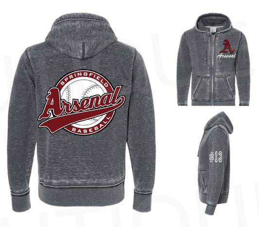 ARSENAL Burnout Zip-up