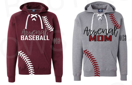 ARSENAL LACES HOODIE