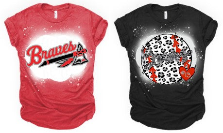 BRAVES Short Sleeve Bleached Tee