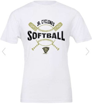JR CYCLONES SHORT SLEEVE TEE CROSSED BATS AND BALL