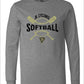 JR CYCLONES LONG SLEEVE TEE CROSSED BATS AND BALL
