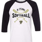 JR CYCLONES BASEBALL TEE CROSSED BATS AND BALL DESIGN