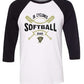 JR CYCLONES BASEBALL TEE CROSSED BATS AND BALL DESIGN