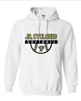JR CYCLONES HOODED SWEATSHIRT HALF BALL DESIGN