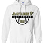 JR CYCLONES HOODED SWEATSHIRT HALF BALL DESIGN