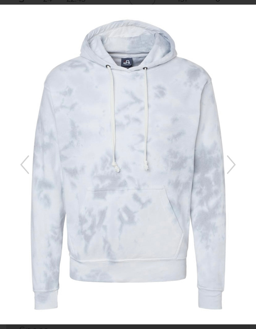 Tie-Dye Fleece Hooded Sweatshirt - 8861