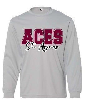 ST AGNES LONG SLEEVE DRI-FIT TEE ADULT