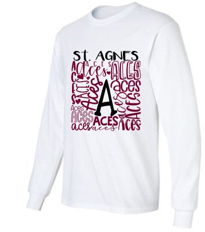 ST. AGNES LONG SLEEVE TEE ADULT