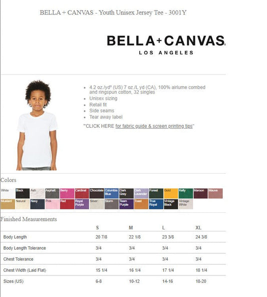 MAFIA Short sleeve tee Bella + Canvas Youth