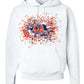 White Hoodie with Outlaw Paint Splatter Logo